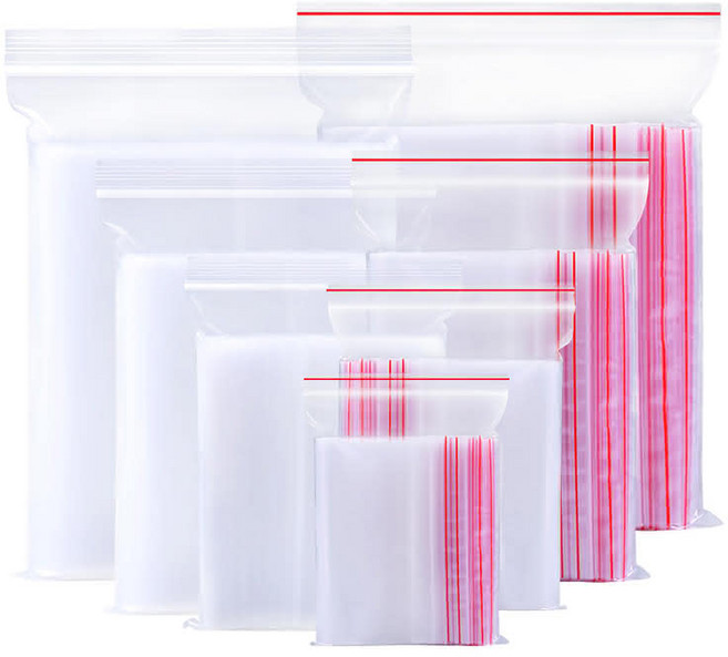 密封夾鏈保鮮袋 多尺寸可選 食材分裝收納 透明防潮耐熱耐冷, 1個, 多種尺寸, 100