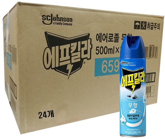 에프킬라 무향 한박스, 500ml, 1박스