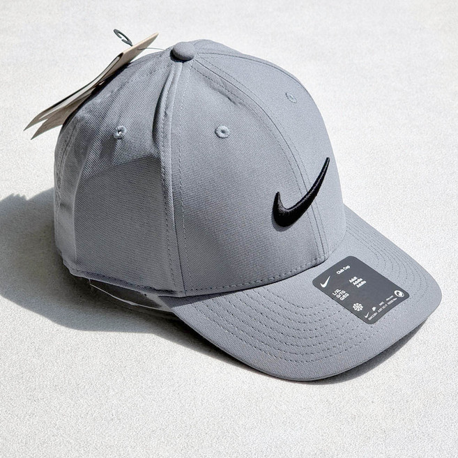 대두60호(L/XL) 나이키 모자 빅사이즈 런닝 야구 볼캡 골프 로고 스우시 자수로고 그레이, 1개