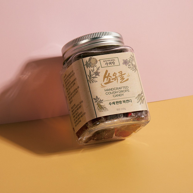 진하고 맛있다 수제 한방 목캔디 쏘옥쿨 [원산지:상세설명에 표시], 200g, 1개