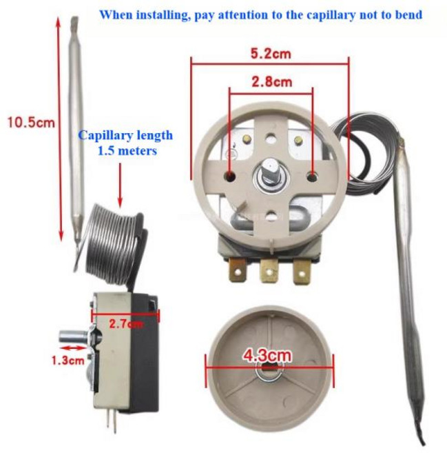 미니냉장고 화장품냉장고 약냉장고냉장고 냉동고 플러스 또는 마이너스 30도 온도 조절기 기계식 손잡이