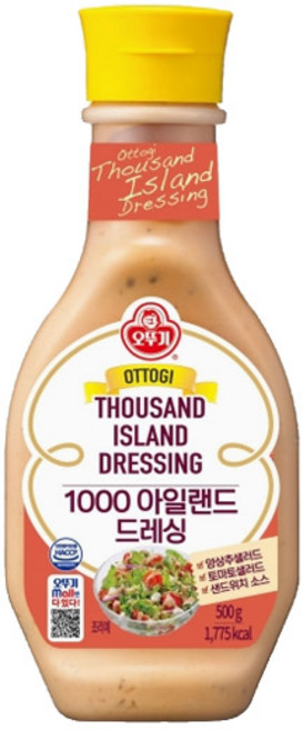 오뚜기 1000 아일랜드 드레싱 500g 12개
