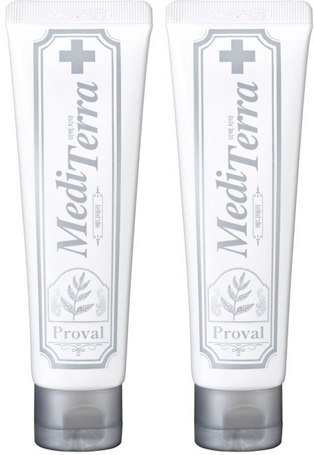 프로벨 메디테라 미백치약 특허성분함유 화이트닝 구취제거+제조사책임보험, 2개, 100g