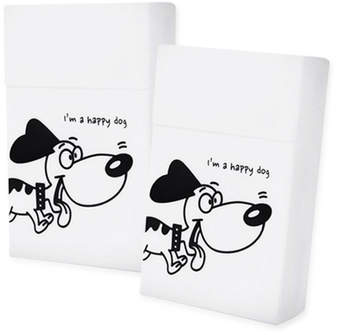 구오빌 일반형 담배 케이스 파우치 동물 캐릭터 실리콘 1+1 2개입