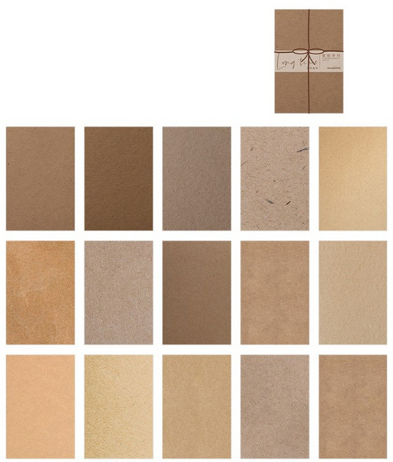 올리브파티 데일리라이프 시리즈 감성 빈티지 다꾸 배경지 메모지 30매 세트, 브라운, 1개