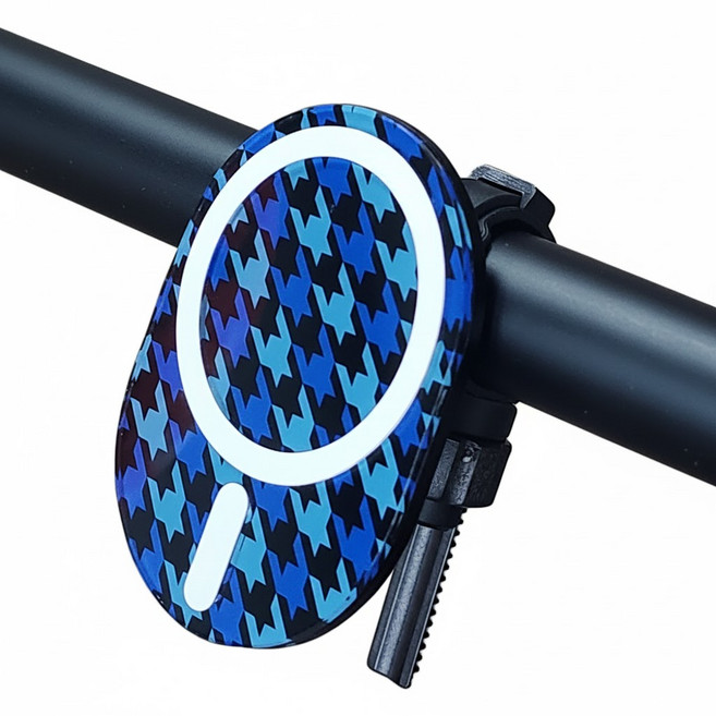 배달대행 오토바이 자전거 킥보드 바이크 가민 클립 자석거치대 휴대폰 핸드폰케이스 미포함 브라켓 마운트 홀더, 맥세이프 아크릴블루, 핸들바마운트