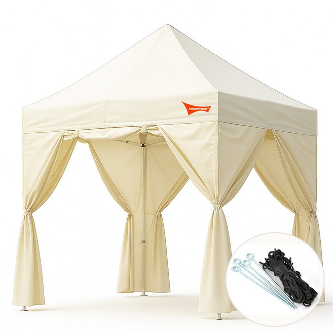 프리폼 방수 접이식 캐노피 천막, 블루