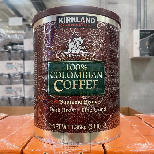커클랜드 콜럼비아 수프리모 그라운드 커피1.36kg, 핸드드립(중간), 1.36kg, 1개