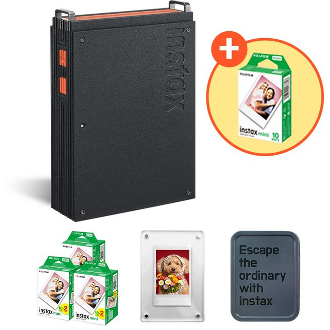인스탁스 미니링크 플러스 포토프린터+필름60매+선물SET+필름10매 증정, 1개, 링크플러스+필름60장+사은품2종+필름10매