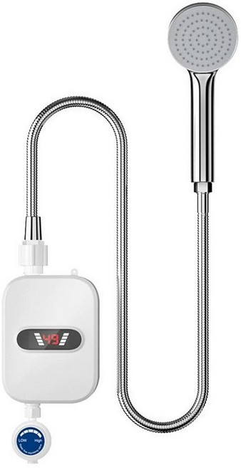 전기온수샤워기 소형 미니 순간 사무실 전기 수도꼭지 항온 방지 온수기 온도 모델 급속, 220V 유럽규격[샤워 샤워기]