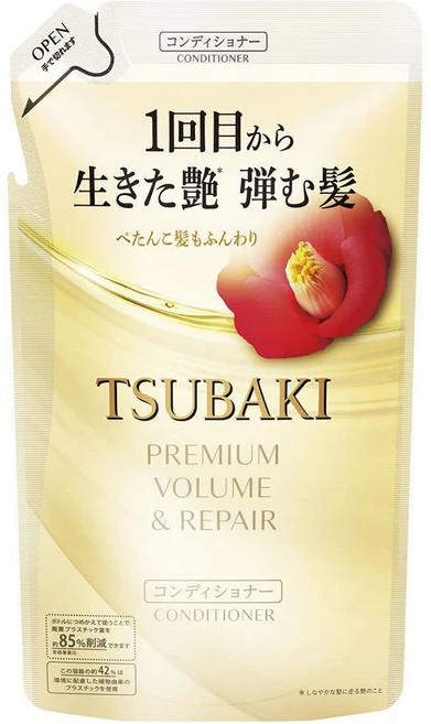 츠바키 프리미엄 볼륨 & 리페어 컨디셔너 리필용, 1개, 300ml - 쿠팡