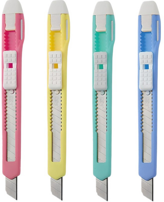 0411D 精美型小美工刀, 411D 精美型小美工刀【顏色隨出】, 3個