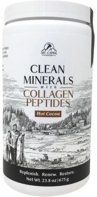 콜라겐 펩타이드가 함유된 카프라 청정 미네랄 | 염소 우유 유청 풀 먹인 타입 펩타이드 미네랄이 핫 코코아 10g 단백질 16인분 23.8온스, Hot Cocoa, 1개, 675g - 쿠팡