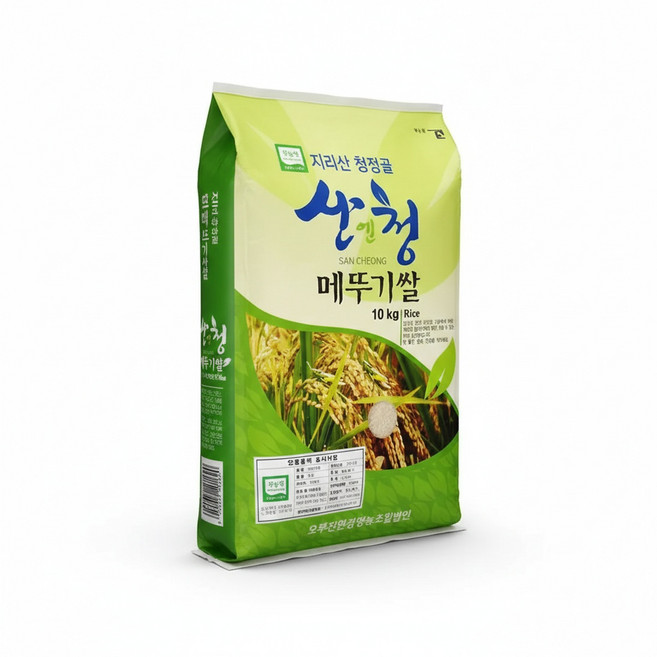 산청 지리산 친환경 무농약 메뚜기쌀 현미찹쌀 10kg, 1개