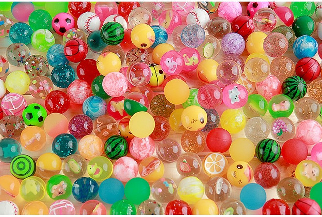 미니탱탱볼 뽑기공 얌체공 탱탱볼, 1. 미니미니 탱탱볼 100개, 1개