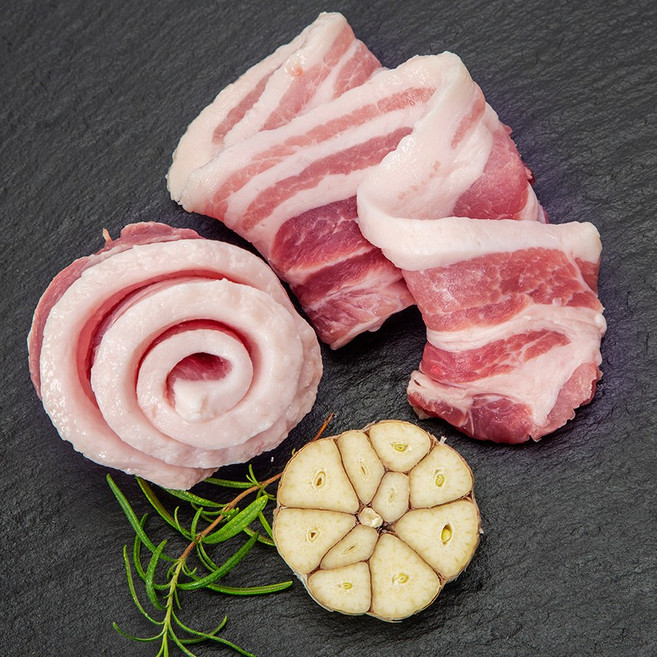 힐링미트 프리미엄 듀록삼겹살 스페인산 구이용 1cm, 1개, 1kg