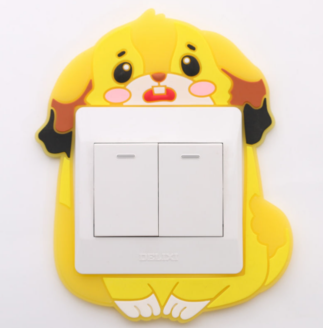 덮개형스위치보호커버 오작동방지커버 강아지