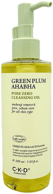 씨케이디 그린플럼 아하바하 요철제로 클렌징오일, 200ml, 1개 - 쿠팡
