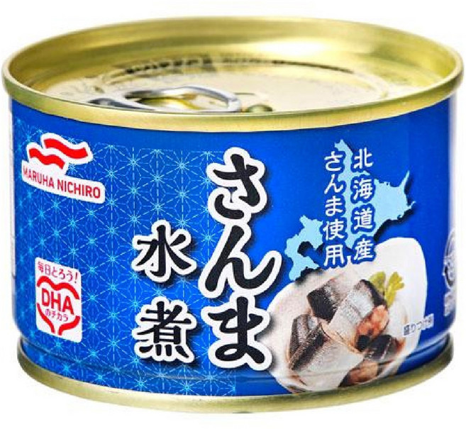 MARUHA NICHIRO 水煮秋刀魚罐頭, 1個, 150g