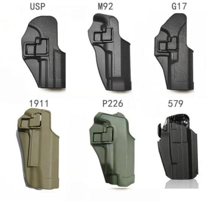 총기 거치대 퀵릴리즈 579 허리 권총 홀스터 Glock G17 19 22 34 43x1911 m92 usp p226 SIG 사냥 액세서리, 07 USP  waist black