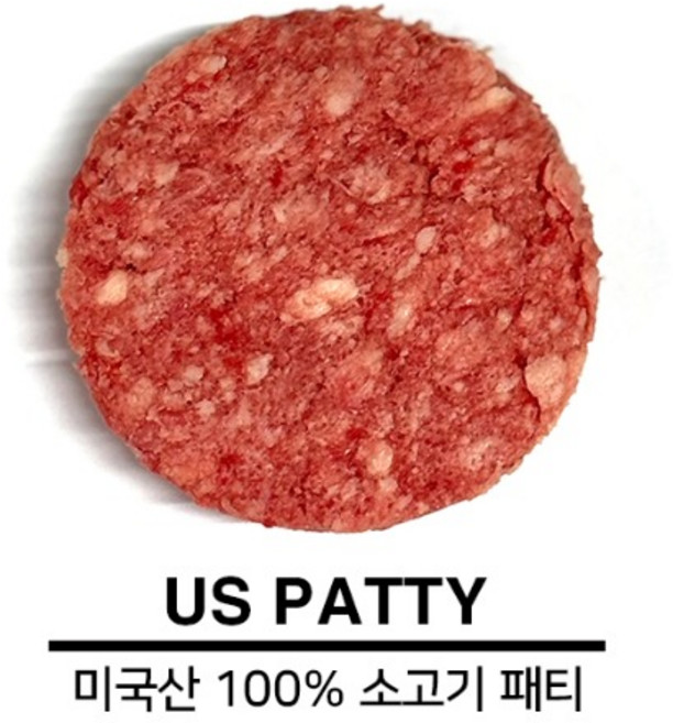 US 비프패티 2kg (100g X 20ea) / 미국산 (소고기100%)