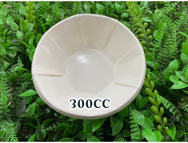 300CC八角紙碗 100入, 1個