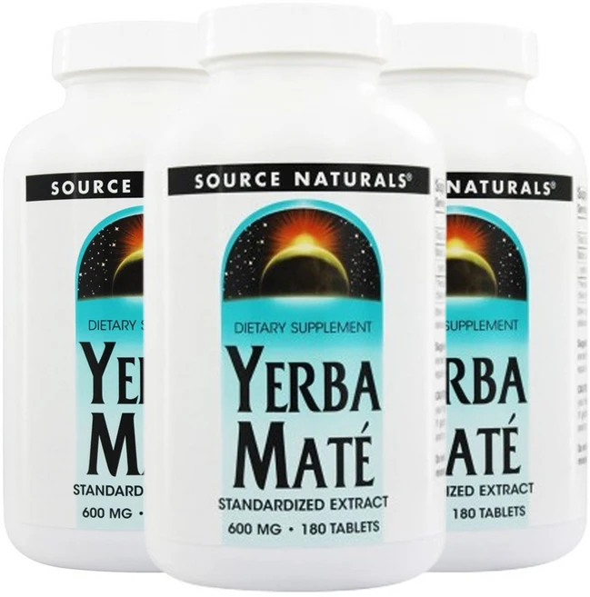 소스네츄럴스 예르바 마테 600 mg 180 정, 180정, 3개 - 쿠팡