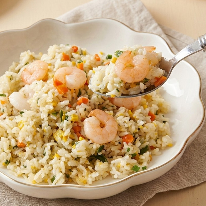 [슈퍼맘푸드] 통새우살 한우물 새우볶음밥 + 참치김치 주먹밥 1개, 250g, 4개