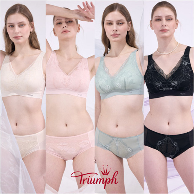 [트라이엄프] 레이스 브라팬티 4세트+원피스1종