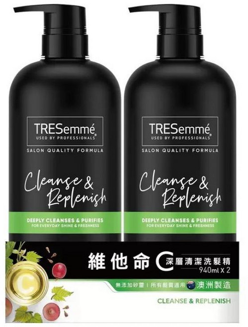 TRESemme 深層清潔洗髮露, 2件, 940ml
