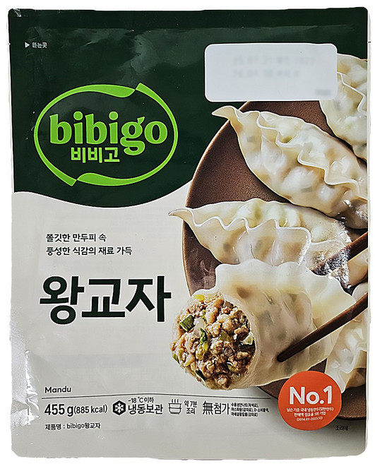 비비고 왕교자, 455g, 4개