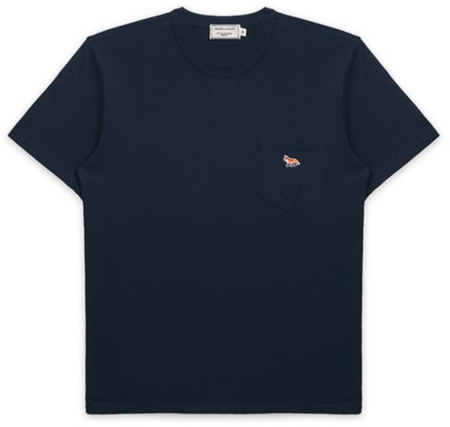 메종키츠네 GM00116KJ0008 NA 프로필 폭스 패치 포켓 남성 반팔티