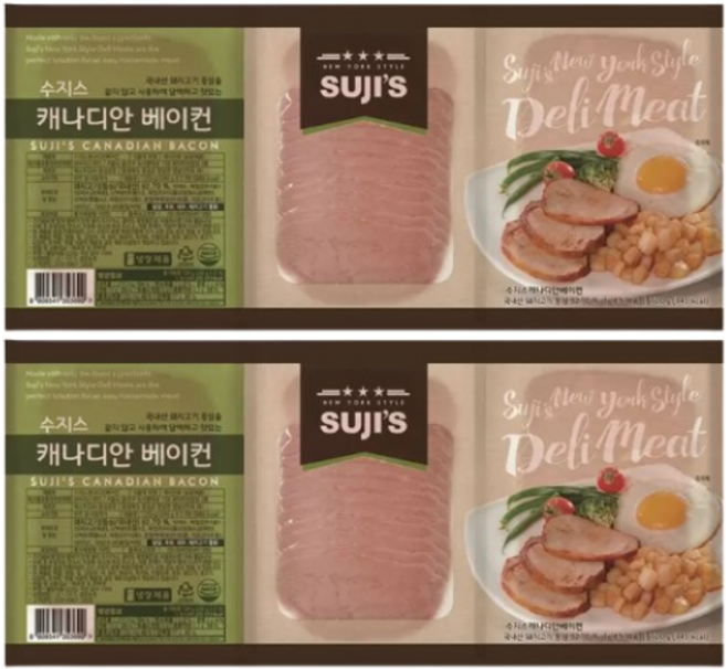 코스트코 수지스 캐나디안 베이컨 720g(240gx3입), 2개, 720g