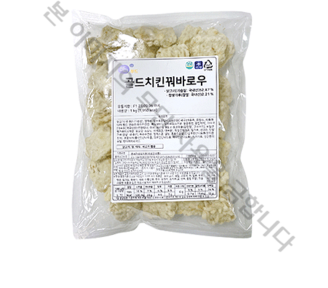 하늘푸드 골드치킨 꿔바로우, 5개, 1kg