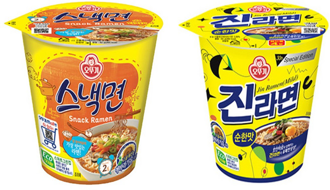 오뚜기 소컵 스낵면x12컵+진라면 순한맛x12컵, 24개