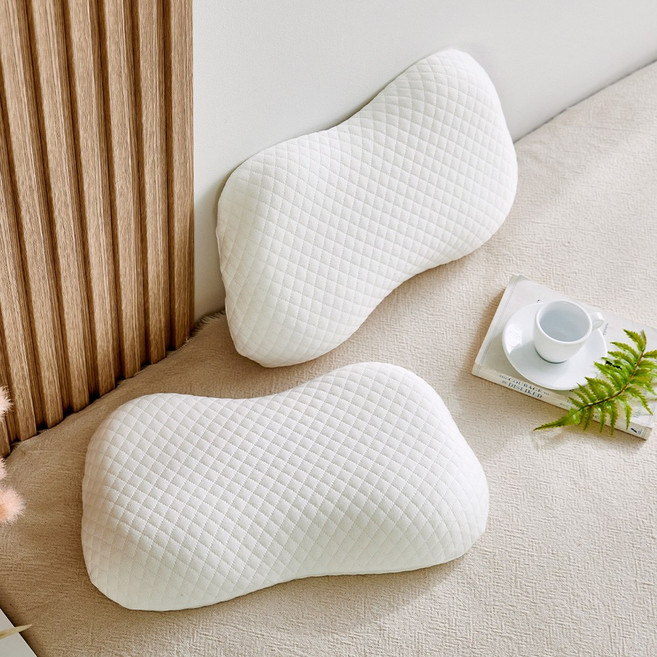 모던하우스 주니어용 온 메모리폼 베개, 화이트, 2개