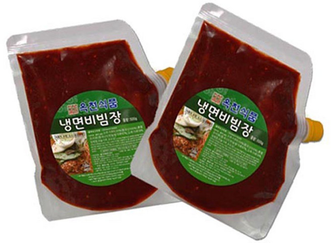 옥천 냉면 비빔장 500g x2개(냉면 전문점용), 1g, 1개