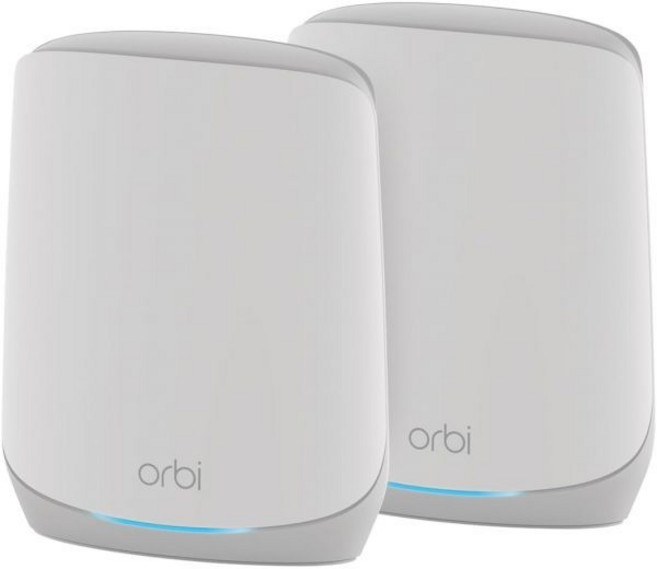 NETGEAR Orbi 전체 홈 트라이밴드 WiFi 6 메시 네트워크 시스템(RBK663) - 2개의 위성 익스텐더 기능 최대 6 600평방피트의 커버리지 75대의 장치가, AX5200, 2 Pack