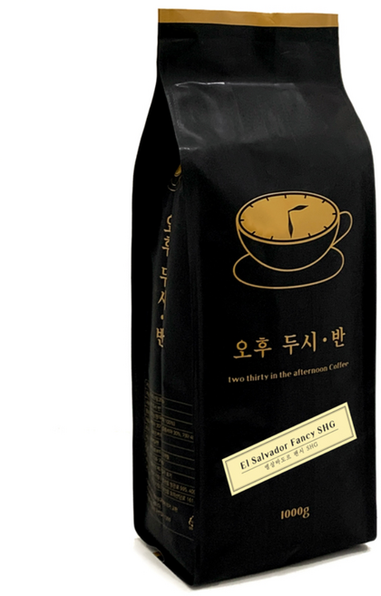 오후두시반 원두커피 엘살바도르 원두 팬시 SHG 1kg 홀빈, 단품, 1개