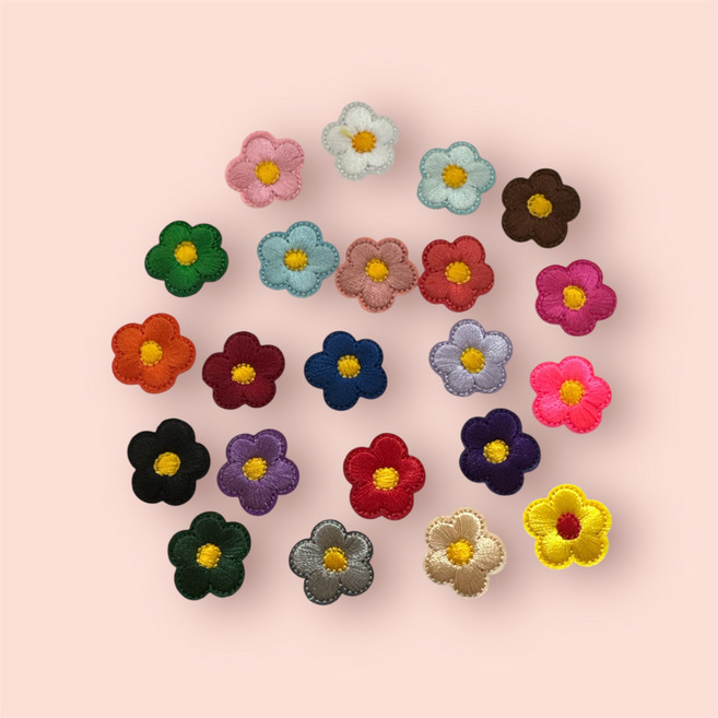 버딩 접착식 자수 와펜 패치 스티커 빈티지 리폼 수선