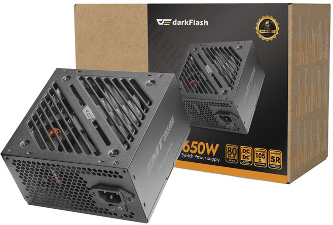 darkFlash EMT 650W 銅牌 電源供應器