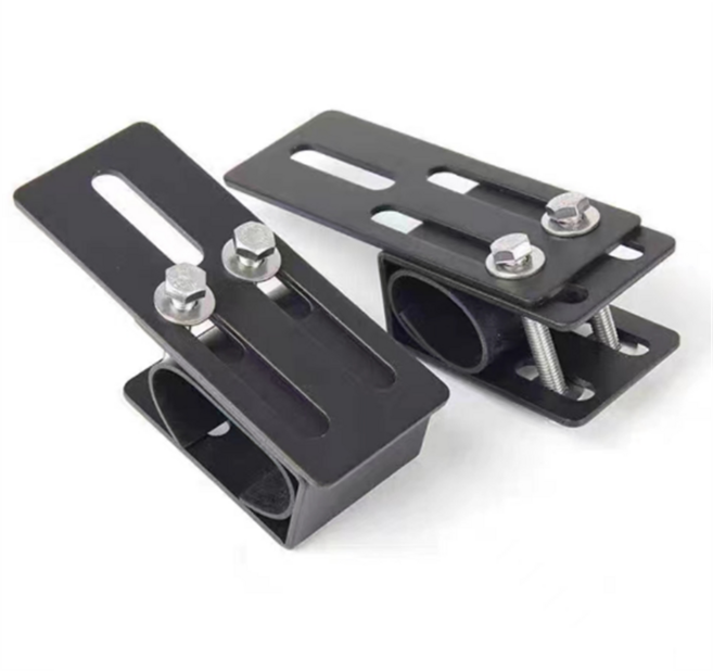 차량용루프박스 일체형루프박스 루프백 가로바 루프탑 car suv 루프 랙 라이트 바 마운팅 브래킷 오프로드 자동 운전 led 작업 램프 클램프 홀더 픽업 마운트 액세서리, 1개