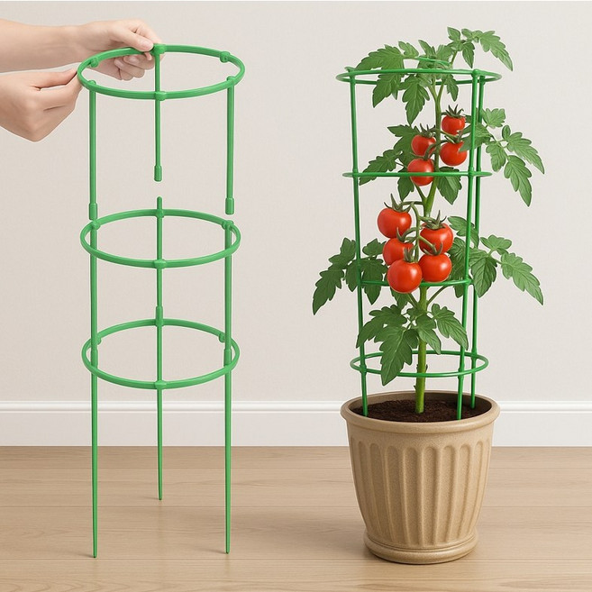 유로가든 원형 10단 조립식 화분지지대 식물지지대, 10개