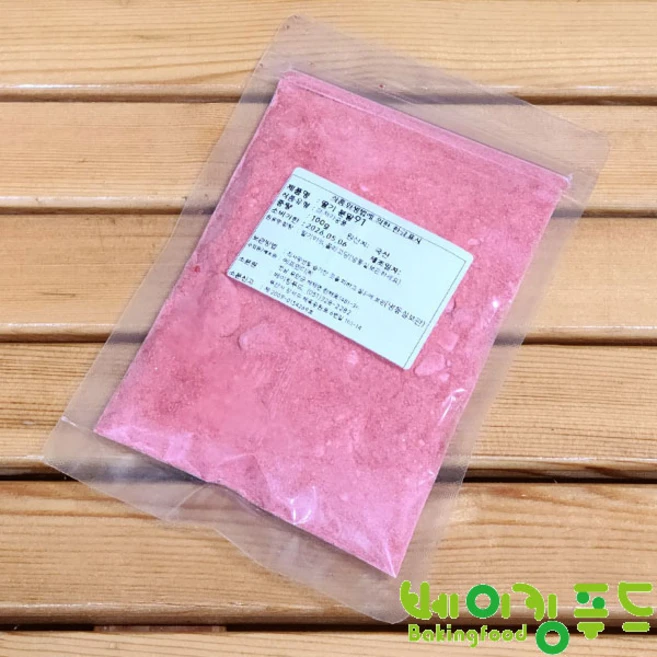 국산딸기가루100g 동결건조딸기분말91, 100g, 1개 - 쿠팡