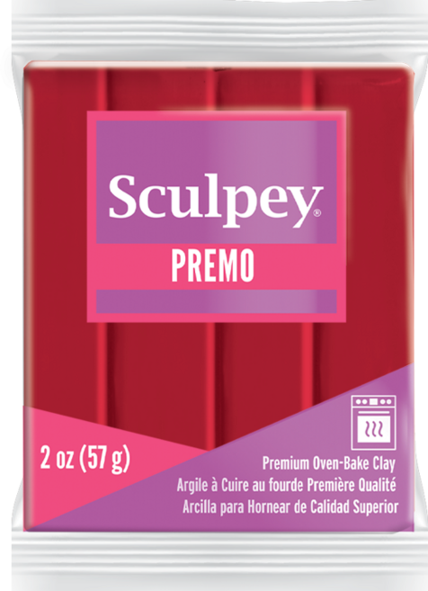 스컬피 프레모 57g (Premo 2oz) 전문가용 폴리머클레이, Pomegranate(진다홍)
