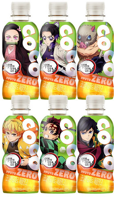 팔도 X 귀멸의칼날 제로 코코뿌요 애플망고맛, 6개, 280ml