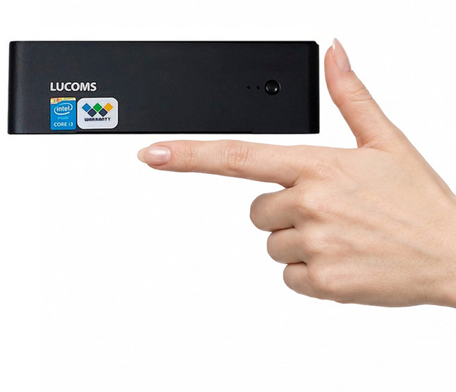 루컴즈 미니 PC i3 / 램8G / SSD120G SSD240G / 사무용 / 유투브 시청, 블랙, i3-4세대, 120GB, 8GB, WIN10
