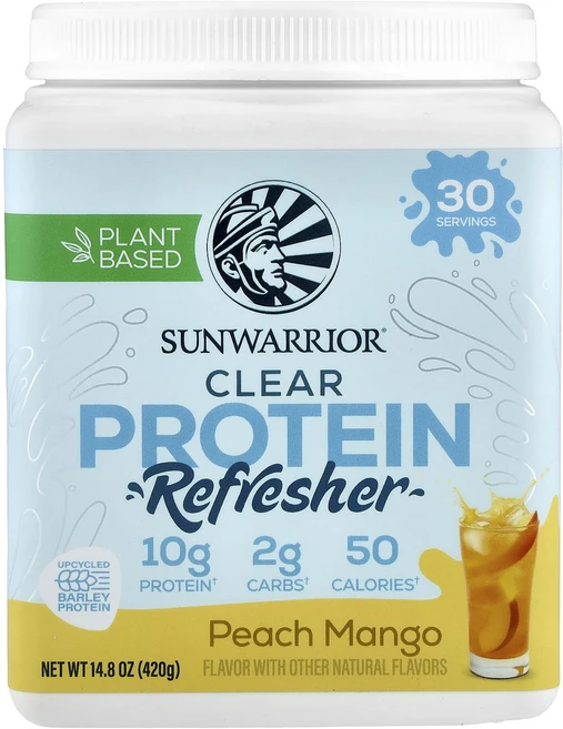 매우편하고 Sunwarrior 클리어 프로틴 리프레셔 복숭아 망고 420g(14.8oz) 끝내주게잘나가는상품, Sunwarrior클리어프로틴리프레셔복숭아망고420g1, 420g, 1 - 쿠팡