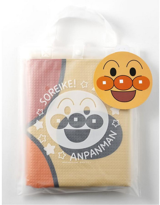 日本 麵包超人 Anpanman 單人用 造型 野餐墊 附提袋 (頭型/80X90CM), 詳見包裝