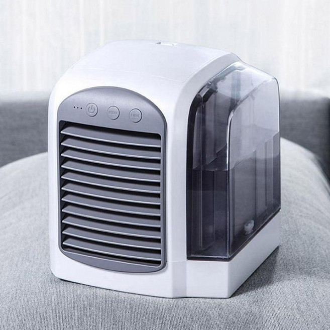 ZZF956858사무실 공부방 책상 냉풍기 공기정화 가습 무드등, 그레이, 본상품선택